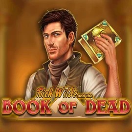 Slots logo of Book of Dead from Play'n GO at Betrix Casino